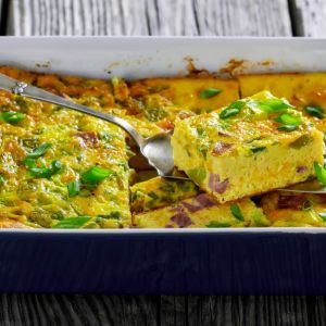 zapiekanka z serka wiejskiego