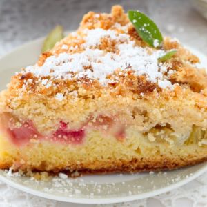 ciasto z rabarbarem na maślance