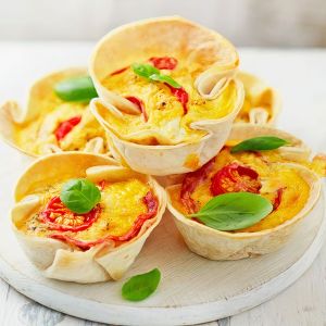 Miniquiche z tortilli