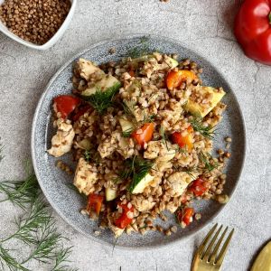 Kasza gryczana z warzywami