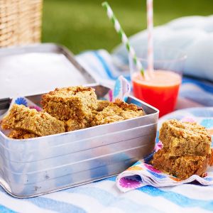 Owsiane batony z jabłkami