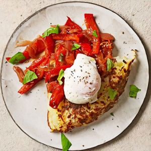 Rösti ziemniaczane z peperonatą i jajkiem