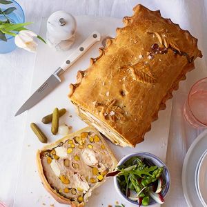 Zapiekanka ze szparagami i kurczakiem