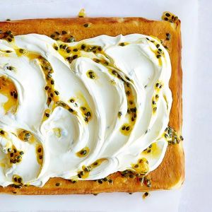 ciasto pomarańczowe z mascarpone i marakują