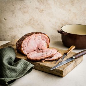 Baleron wolno gotowany w cydrze