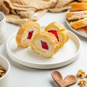 rolada orzechowa z oczkiem