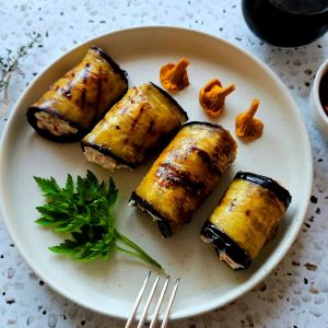 roladki z bakłażana z serkiem