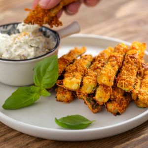 Frytki z cukinii w panierce