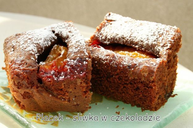 Przepis: Placek śliwka w czekoladzie
