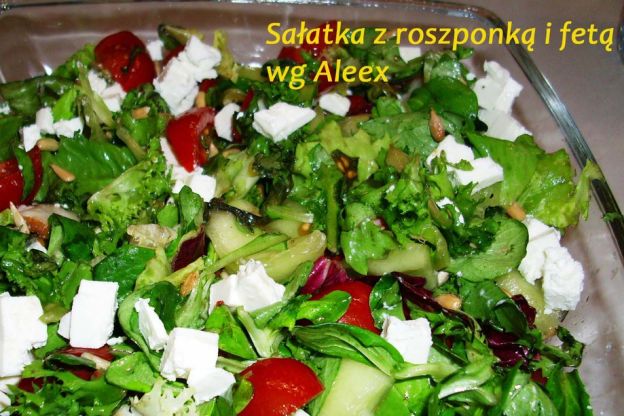 Przepis: Sałatka z roszponką i fetą wg Aleex