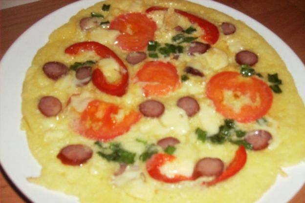 Puszysty omlet z warzywami