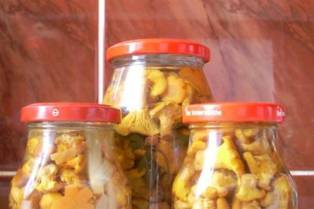 Maślaki marynowane z czosnkiem