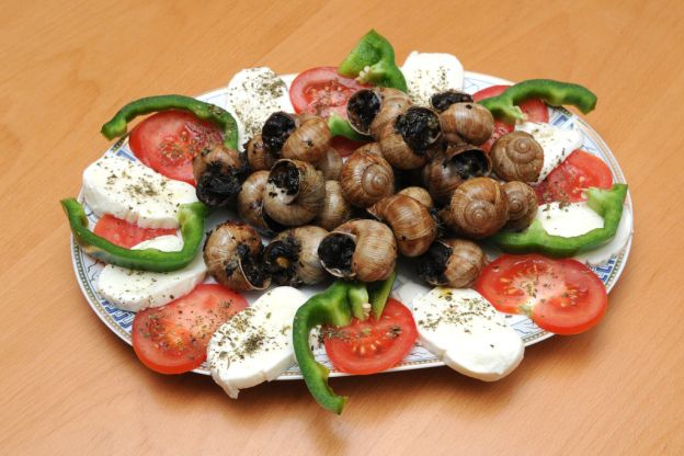 Przepis: Winniczki z czosnkiem - przepis na ślimaki