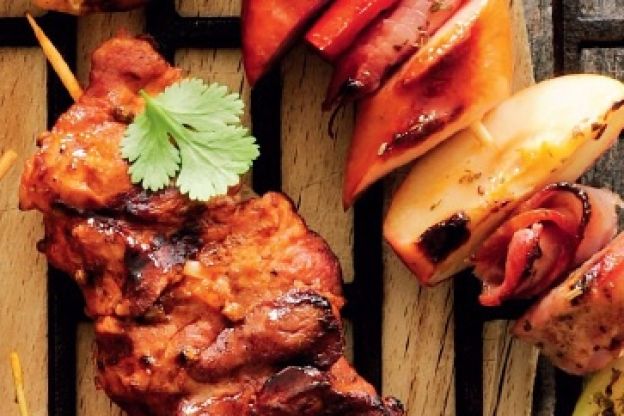 Przepis: Przepis na szaszłyki - szaszłyki - sama karkówka