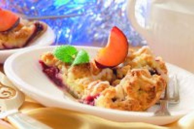 Przepis: Placek śliwkowy z kruszonką