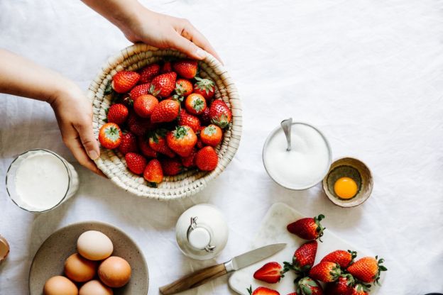 Lody truskawkowe składniki