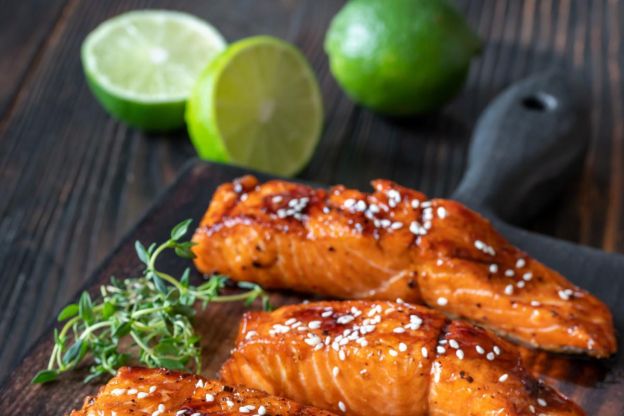 łosoś teriyaki