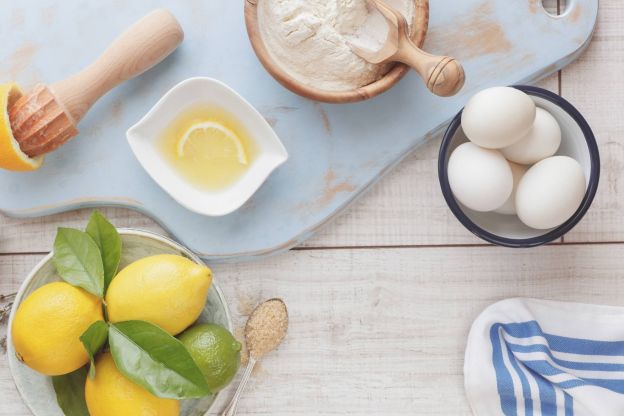 Cytryna jajka babeczki