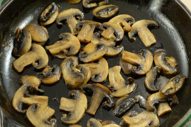 pieczarki na patelni