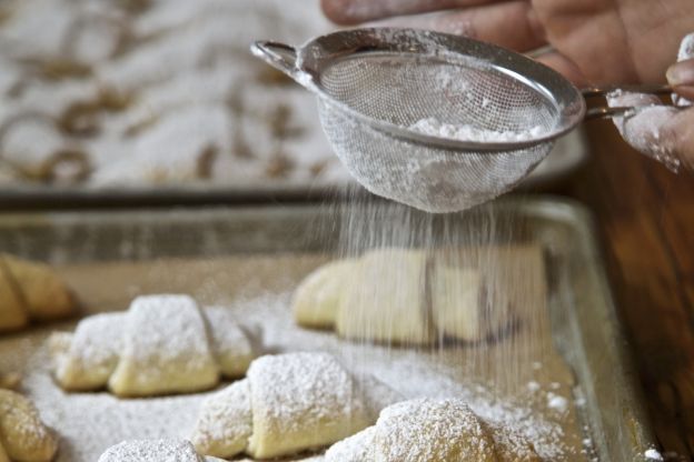 Rogaliki cukier puder