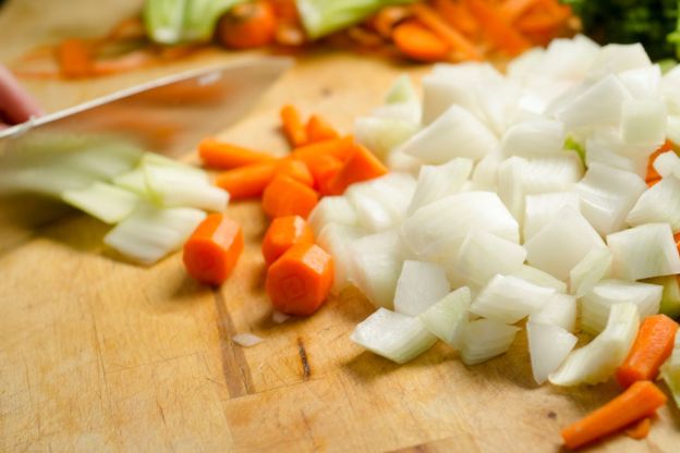 Krojenie warzyw- zupa