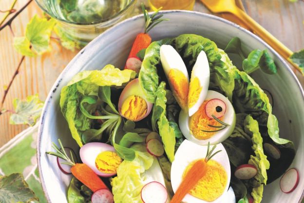 Sałata zielona z jajkiem