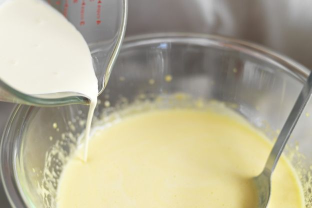 Śmietanka i jajka na creme brulee