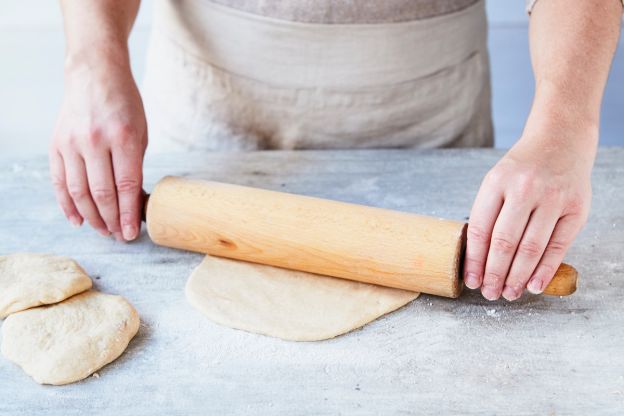 chleb z patelni - formowanie ciasta