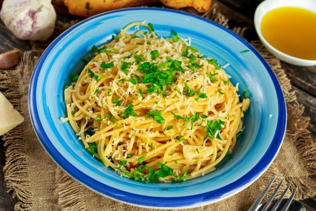 Spaghetti aglio olio gotowe