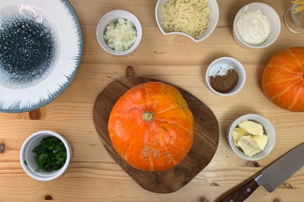 Makaron z dynią – przygotowanie składników