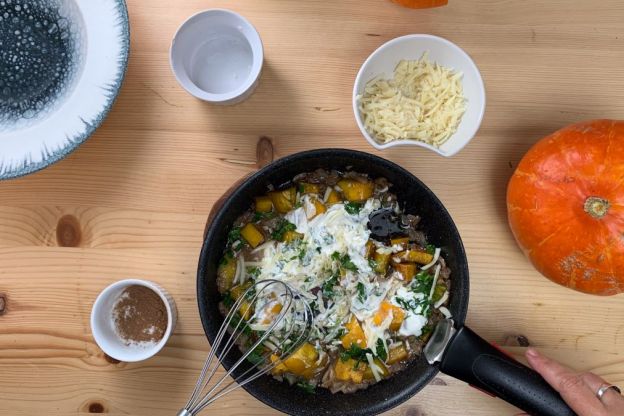 Makaron z dynią – sos