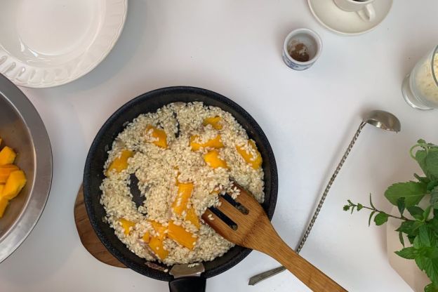 Risotto z dynią – gotowanie