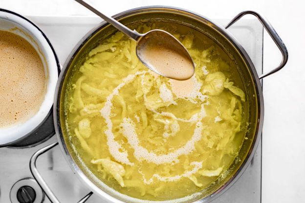 Kluski lane – gotowanie