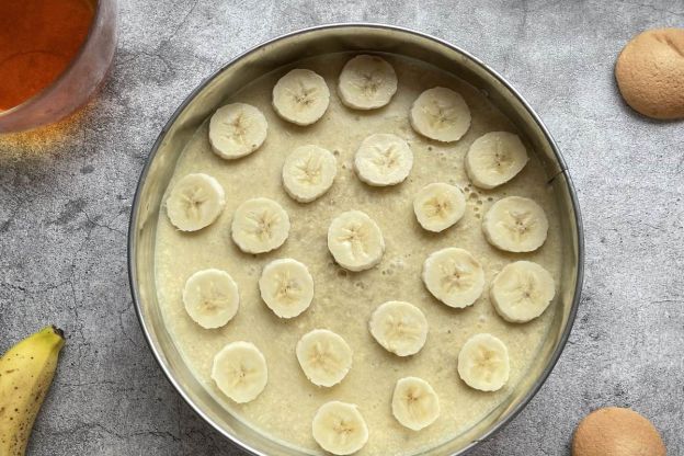 ciasto bananowe bez pieczenia - wykończenie