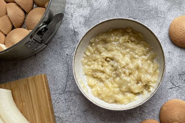 ciasto bananowe - przygotowanie bananów