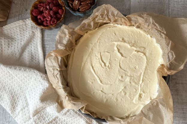 keto sernik - pieczenie