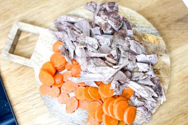 rosół z gęsi - przygotowanie dodatków