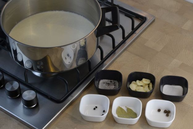 schab gotowanie w majonezie - marynata