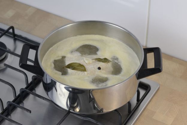 schab gotowany w majonezie - gotowanie drugiego dnia