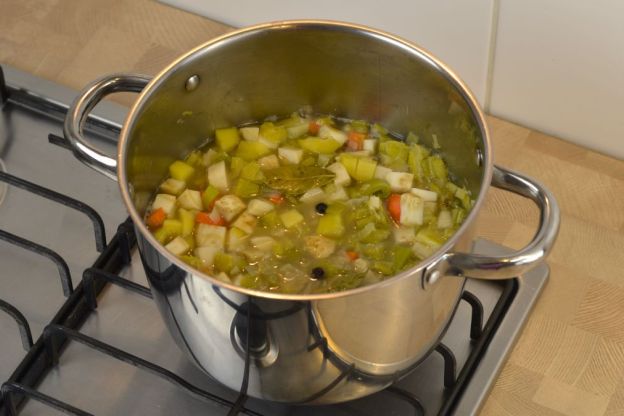 zupa krem z pora - gotowanie