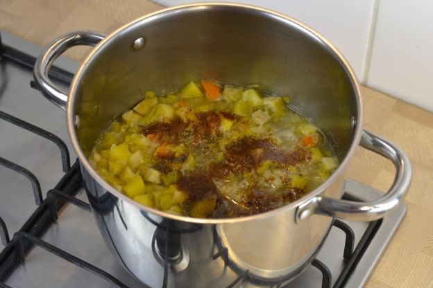 zupa krem z pora - przyprawianie