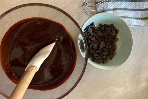 brownie bezglutenowe - masło z czekoladą