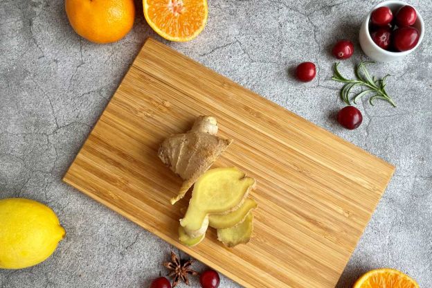 herbata zimowa - przygotowanie imbiru