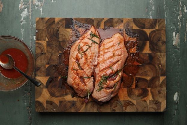 pierś z gęsi - marynowanie