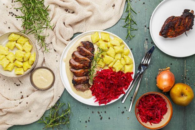 pierś z gęsi - podanie