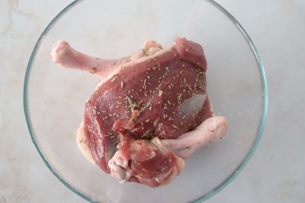 rillettes z kaczki - marynowanie