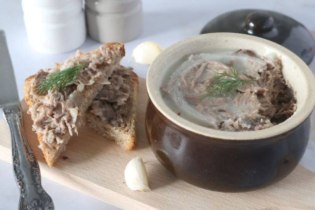 rillettes z kaczki - podanie