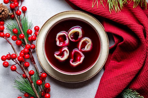 barszcz wigilijny - podanie