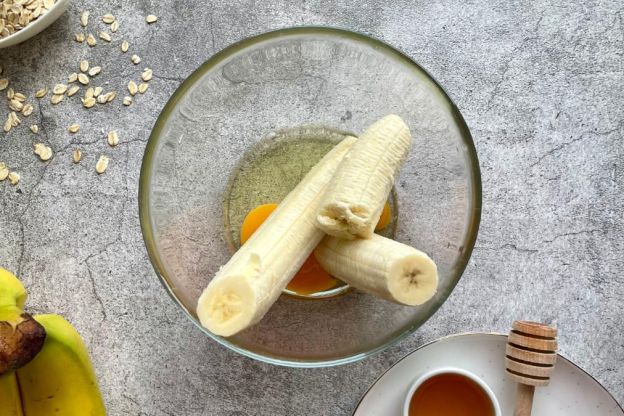 ciasteczka owsiane fit - banany i jajka