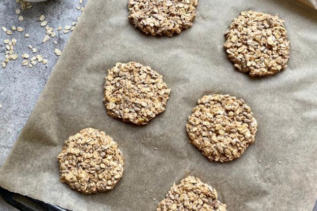 ciasteczka owsiane fit - pieczenie